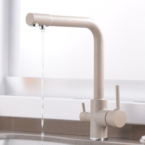 Miscelatore Lavello Cucina Rubinetto Cucina 3 Vie Avena per Sistemi Osmosi Rubinetto Girevole 3 in 1 Miscelatore Cucina per Acqua Potabile