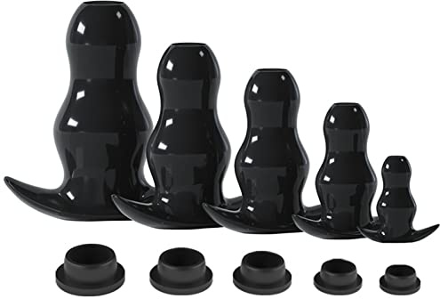 DstoLusre Perle anale Plug Anal creux Tunnel Anal ouvert godemichet Anal Anal et vagin Plug Anal jouet sexuel érotique for Couple(L)
