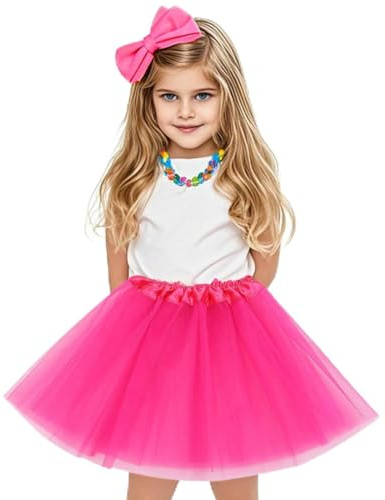 OQKAHIV 1 Pièces Filles Superposées Jupe Tutu, Jupe Tulle Fille, Tutu Enfant, Tutu Fille, Princesse Robe de Danse de Ballet, Jupes Tutu pour Filles 3 Couches, Tulle Ballet Danse Jupes (Rouge prune)