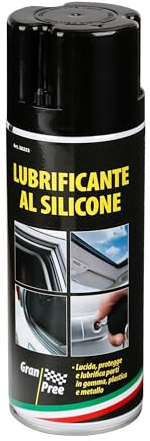 Lampa 38252 Gran Pree, lubrificante protettivo al silicone, lucida, protegge e lubrifica parti in gomma, plastica e metallo - 200 ml