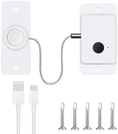Lhdfyqt Sécurité Enfant Placard avec Empreintes Digitales, Serrure de Porte de Réfrigérateur, Sécurité Enfant pour Fenêtre, Cadenas Frigo pour Enfants, pour Congélateur, Armoires, Fenêtres