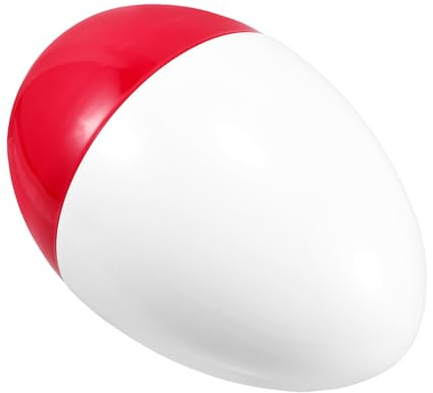 Vaguelly Giant Openable Fillable Plastic Easter Egg White Red for DIY Projects Raffle Games Easter Decorations Lightweight Reusable Egg Shaped Box for Parties