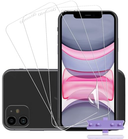 Rnnmeeko Pellicola Protettiva Compatibile con iPhone 11 / iPhone XR (Non Vetro Temperato), Flessibile TPU Pellicola Film 3 Pezzi, Senza Bolle, HD - Anti-Graffio Protezione Schermo