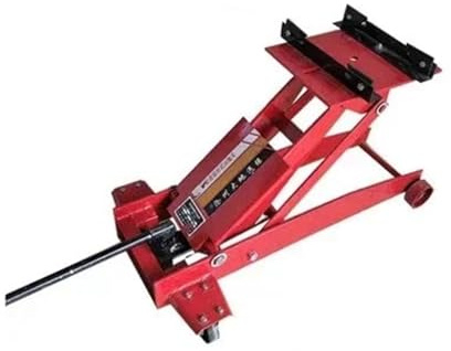NKURTPC Cric Auto Cric de Transmission Cric hydraulique de Support de cric de Moteur 2T cric de Transmission de boîte de Vitesses de Position Basse Mince(Red)