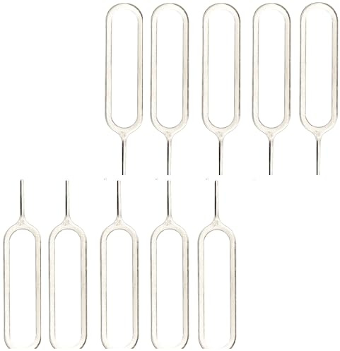 ZipperLime 15 SIM Card Ejector Removal Openning Tool Mobile SIM Card Tray Eject Tool Pin, Phone Andriod Tray Ejecting Pins Needle Opener Universal Sim Ejector Tool Watchchain Link Remover