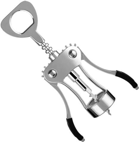 Tire-bouchon à ailettes avec vis en spirale, décapsuleur multifonction, ouvre bouteille de vin, pour bouchons et capsules, ouvre bouteille pour bars familiaux, bière, pour homme et femme