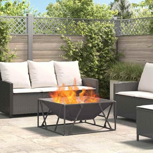 Gecheer Fogata Exterior Decorativa y Funcional | Acero Laminado en Frío | Diseño Moderno | Solo para Uso al Aire Libre | Fácil de Limpiar Modelo YHSQY-858994ES