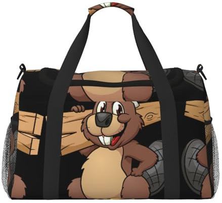 Biber Arbeits-Reisetasche, Wochenendtasche, Wochenendtasche, Übernachtung, Handgepäcktasche, Workout, Sport, Krankenhaus