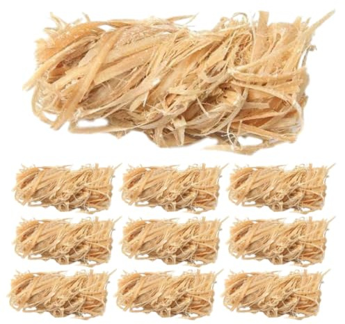 TIDTALEO Pastillas de Encendido para Barbacoa de Madera de Cera Natural, 12 Piezas, Iniciador de Fuego Ligero y Fiable para Camping y Exteriores