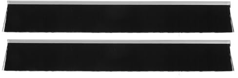 GETAJGHSD 2 Tiras de Cepillo de Nailon Negro para Sellar Buzones, Protección contra Polvo y Clima, Accesorio para Buzón de Cartas de 11.8 Pulgadas