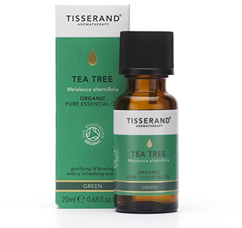 Tisserand Aromatherapy | Tea Tree - Organic Essential Oil | Massage Oil, Aromatherapy Oil , Skin Oil, Oil For Diffuser | 100% Natural Pure Essential Oils | 20ml