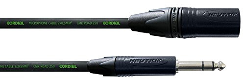 Cordial CRM 2.5 MV peak Mikrofonkabel 2,5 m XLR male - Klinke stereo