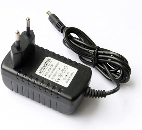Alimentatore stabilizzato 12 volt 2 ampere completo di connettore 2,1*5,5 positivo al centro ricambio per pc modem strip led videosorveglianza (24 watt)