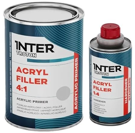 Troton Inter 2K Acryl Füller Grundierung Primer HS 4:1 0,8L Grau + Härter 0,2L
