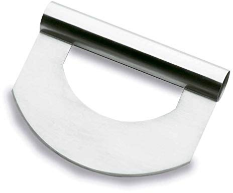 LACOR 67005 Einhand-Wiegenmesser, Edelstahl 18/10 | Aus lebensmittelechtem Edelstahl gefertigt; hohe Korrosionsbeständigkeit und Haltbarkeit im täglichen Gebrauch