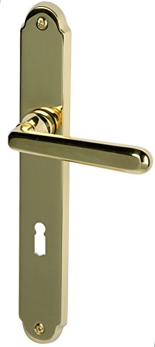 Alpertec 32330013 Wien-LS Messing poliert für Zimmertüren Drückergarnitur Türdrücker Türbeschläge Neu