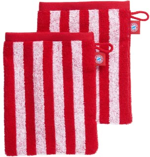 FC Bayern München Waschhandschuh 2er Set Waschlappen FCB Seiflappen