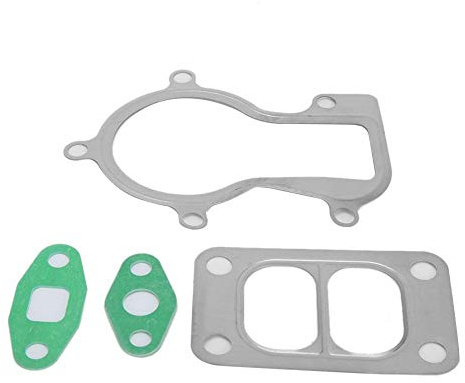 Gorgeri Turbo Gasket Kit Edelstahl Turbo Flansch für Holset HX35 HX35W Öleinlass Auslass, Turbocharger Dichtungssatz Oil Inlet Gasket