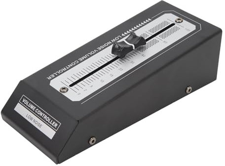 SPYMINNPOO Controlador de Volumen de Preamplificador Pasivo, Controlador de Ajuste de Volumen Preciso de Salida sin Pérdidas con Conectorpara Amplificador de Potencia de Altavoz Activo