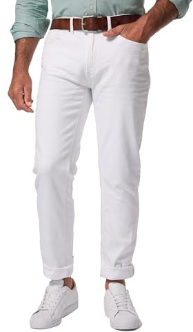 JP 1880 Jeans dal Taglio Dritto a Cinque Tasche, Disponibili Fino alla tg. 72/134 Denim Bianco 70 825088200-70