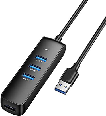 Hub USB 3.0 Mini 4 puertos USB 3.0 Splitter Micro USB Hub Adaptador4 en uno Estación de acoplamiento portátil