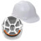 Hard Hat, Safety Helmet, Hard Hats Construction, Hardhat, PPE, Construction Helmet, Mens Womens Childs Multi-Position 6-Point Adjustable, Builders, Work Safety Equipment & Gear (White)