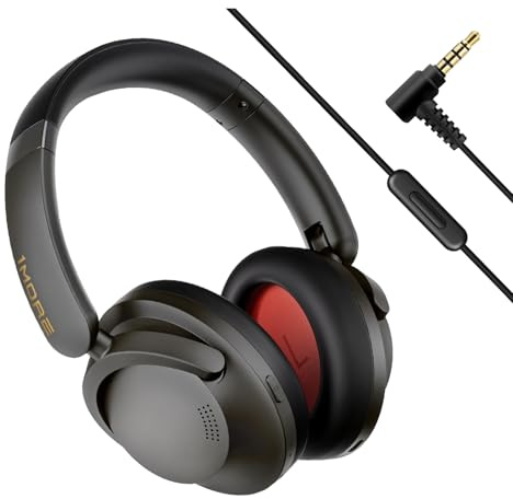 1MORE SonoFlow Pro HQ51 Noise Cancelling Headphones - Over Ear Bluetooth Headphones with LDAC for Hi-Res Wireless Audio,100H Playtime, Bluetooth 5.4, QuietMax ANC, Comfortable Fit (Matte Gray)