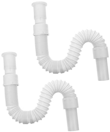 UKCOCO 2 pièces Tuyau de Vidange Flexible PVC Extension pour Machine à Laver et Évier Pression et Âge Lot