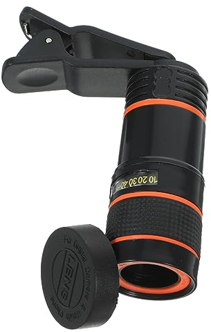 Tofficu Lente Telescópica Monocular para Móvil con Clip Alta Resolución Gran Ángulo y Compatibilidad para Smartphones Color Fiel y Diseño Negro