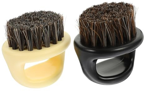 VICASKY Bartbürste Und Haarstyling Reinigungsbürste 2 Stück Ergonomisch Langlebig Praktische Bürste Zur Bart Und Nackenhaarreinigung Für Herren Friseurzubehör