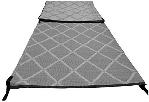 crusader Paradise Groundsheet Awning Carpet 2.5m X 5.5m Padded Strong Woven - Grey