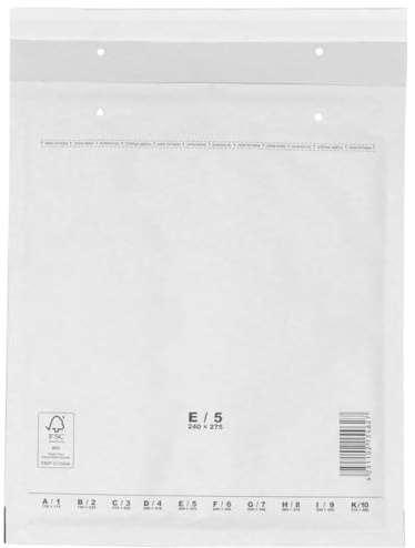 verpacking Luftpolstertaschen 240 x 275 mm Weiß E5 [Größe und Stückzahl wählbar] selbstklebend geeignet für DIN B5+ Versandtaschen mit Luftpolster 600 Stück