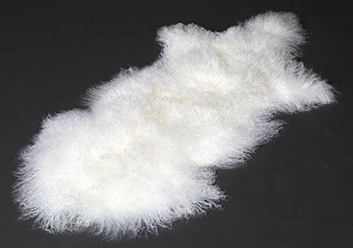 Reissner Lammfelle Naturform Tibetlammfell TP2 100x55cm Farbe naturweiß JAY01