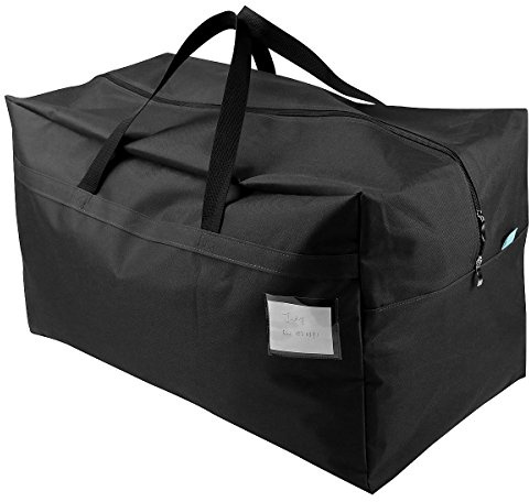 iwill CREATE PRO Bolsa de Almacenamiento para árboles de Navidad, Adornos para Festivales Contenedor de Almacenamiento para Fiestas navideñas, 100L, Negro