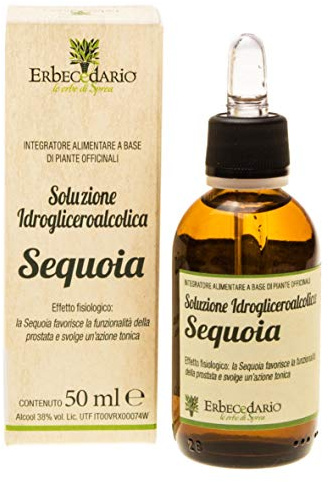 Sequoia Gemmoderivato Integratore Prostata e vie urinarie, Integratore Uomo con Azione Tonica sull'Organismo, Soluzione Idrogliceroalcolica - 50ml