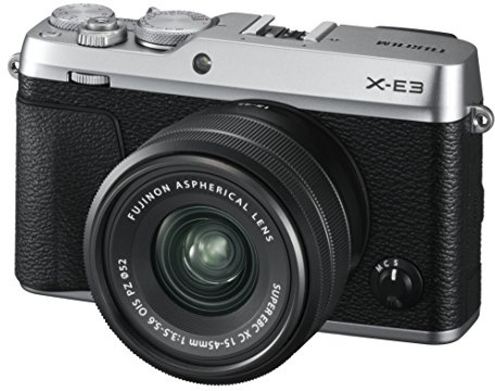 Fujifilm X-E3 Silver Fotocamera Digitale 24MP con Obiettivo XC15-45mmF3.5-5.6 OIS PZ, Sensore CMOS X-Trans III APS-C, Mirino EVF, Schermo LCD Touchscreen 3, Filmati 4K, Bluetooth, Argento