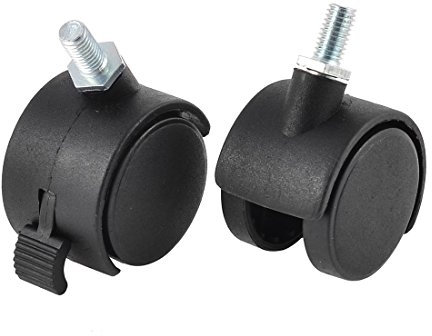 Aexit Trolley Suitcase Plastic Twin Wheels Grip Ring Stem Brake Swivel Caster 2PCS (18cdf10084552f681d08dcc51432a594)