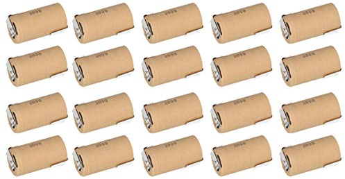 20x Sub C Akku Zelle 3000mAh / 1,2V / NIMH mit Z-Lötfahne - Hochleistungs- Markenzelle in Industriequalität AKKUman Set