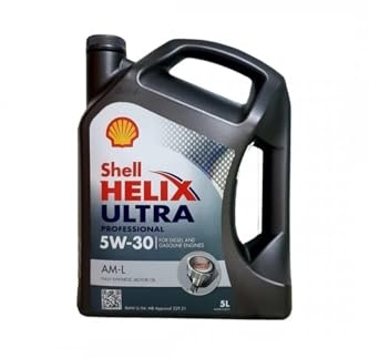 SHELL Motoröl 5W-30 Helix Motor Öl ACEA C3 API SN Ultra Professional AM-L 5L Kompatibel mit BMW 3 Touring E91 3 Limousine E90 5 Touring F11 3 Limousine E46, MERCEDES-BENZ C-Klasse Limousine W204