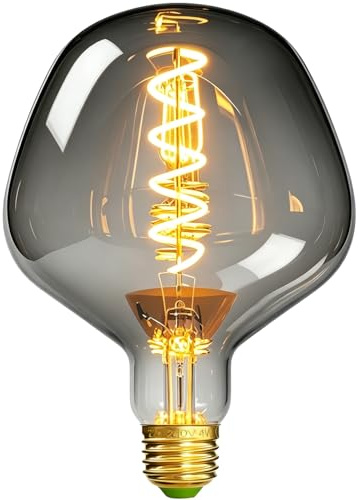 TIANFAN Vintage LED-Lampen 4W G125 Außerirdischer Rauch dimmbar unregelmäßig geformte 220 / 240V Edison Schraube E27 Basis Spezialität dekorative antike Glühbirne