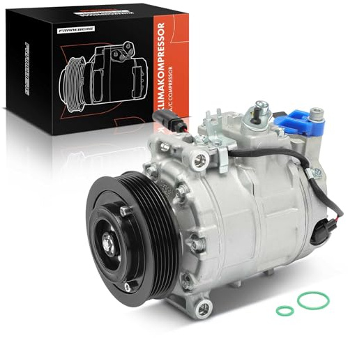 Frankberg Compresseur de Climatisation avec embrayage Diesel | Compatible avec T.o.u.a.r.e.g 7L6 7L7 7LA T.o.u.a.r.e.g 7P5 7P6 C.a.y.e.n.n.e 9PA Q7 4LB Remplacer# 7L6820803J, huile incluse