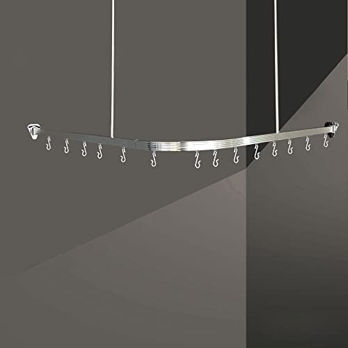 DUSCHVORHANG STANGE WINKELSTANGE VORHANGSCHIENE BARRIEREFREI WEISS CHROM (BADENA XL Chrom)