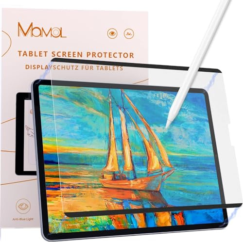 2 Stück Magnet Papier Schutzfolie Kompatibel mit iPad Pro 11 (2022/2021/2020/2018) und iPad Air 5/4 (2022/2020), Magnetischer Matt Displayschutzfolie zum Schreiben Zeichnen-Abnehmbar/Anti-Blendung