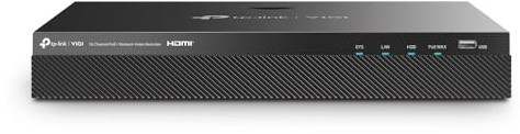 TP-Link VIGI NVR2016H-16P Videoregistratore di rete (NVR) Nero