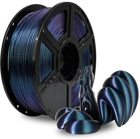 FLASHFORGE ABS Filament 1.75mm, Burnt Titanium Chamäleon Farbwechsel 3D Drucker Filament, ändert die Farbe mit Licht und Winkeln, 1KG Spule (2.2lbs), Zähes und hitzebeständiges