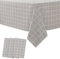 3 Stück Karierte Tischdecke 130x180cm Grau/Weiß Kariert Tischtuch aus Kunststoff Table Cloth Einweg Plastik Rechteckig Tischdecke mit Karierter Flagge für Küche Hochzeit Weihnachten Geburtstag Party