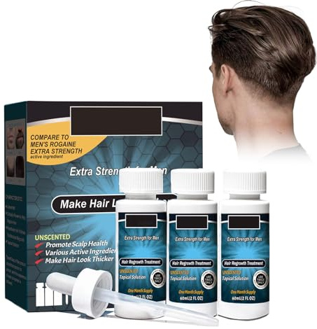 Serum Cabello, Serum de Crecimiento del Cabello, para Mujer y Hombre, Hair Growth, para Anticaida de Cabello y Crece Pelo, para Acelerar el Crecimiento del Cabello, Hidrata el Cuero Cabelludo