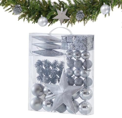 Nuyhadds Christbaumschmuck, Weihnachten Tannenzapfen Behänge Kugel Dekorationen, Bruchsichere Weihnachtsbaum-Anhänger, Dekorative Behänge Kugeln Kugeln für Weihnachtsbaum