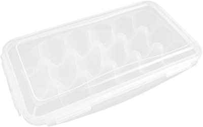 KITANDOVE Praktische Eieraufbewahrungsbox Für Kühlschrank Fächer Platzsparend Bruchsicher Für Frische Eier Für Küche -frei Transparent Zugang