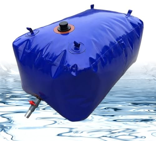 Wassersack, Faltbare Regentonne, Wasserbehälter mit Hahn, Bewässerungssack for Wohnmobile, Dürreresistenz, Brandschutz, Landwirtschaftliche Bewässerung(2000L/528Gal)
